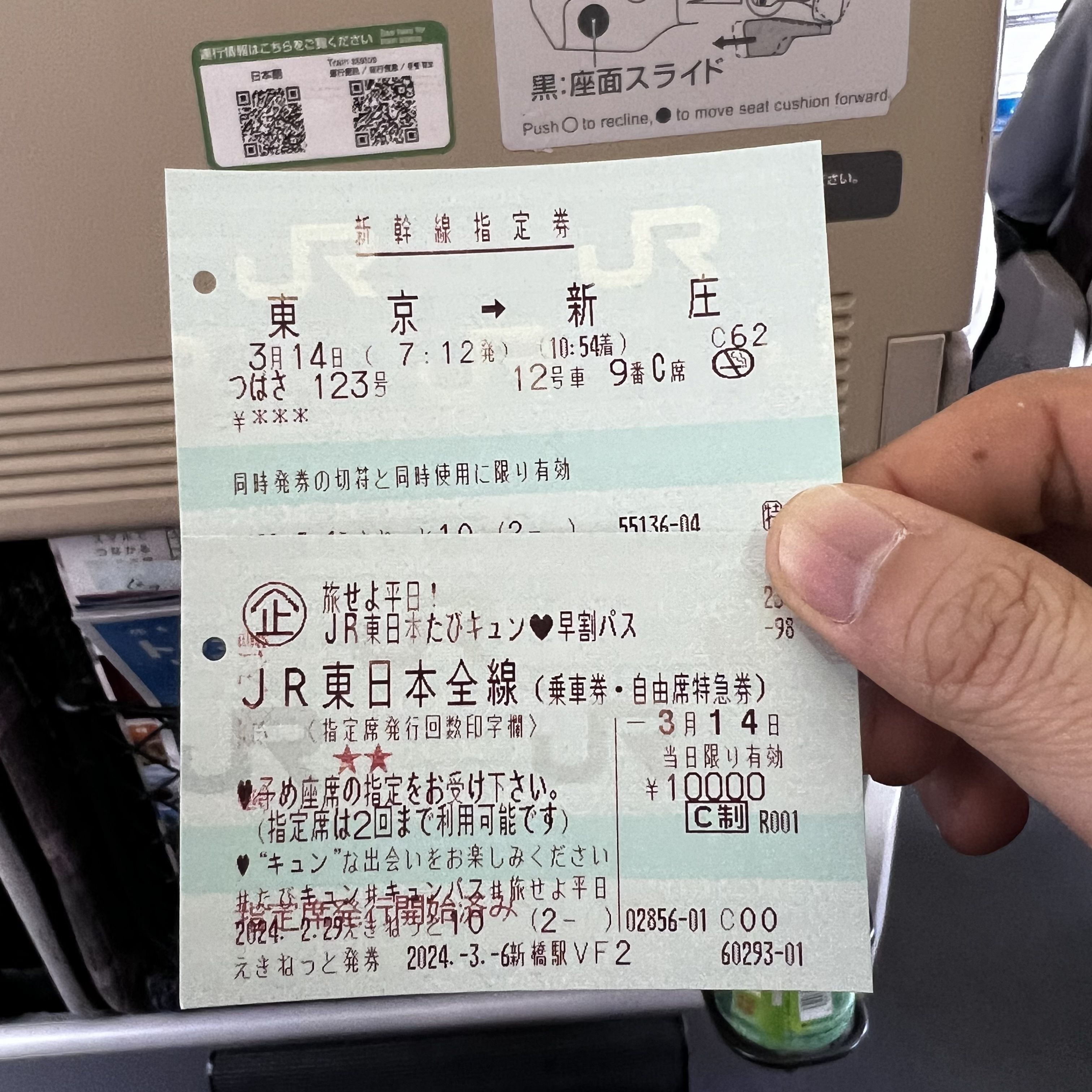 JR 東日本 乗り放題チケット 新幹線指定席を含む(6/18まで)