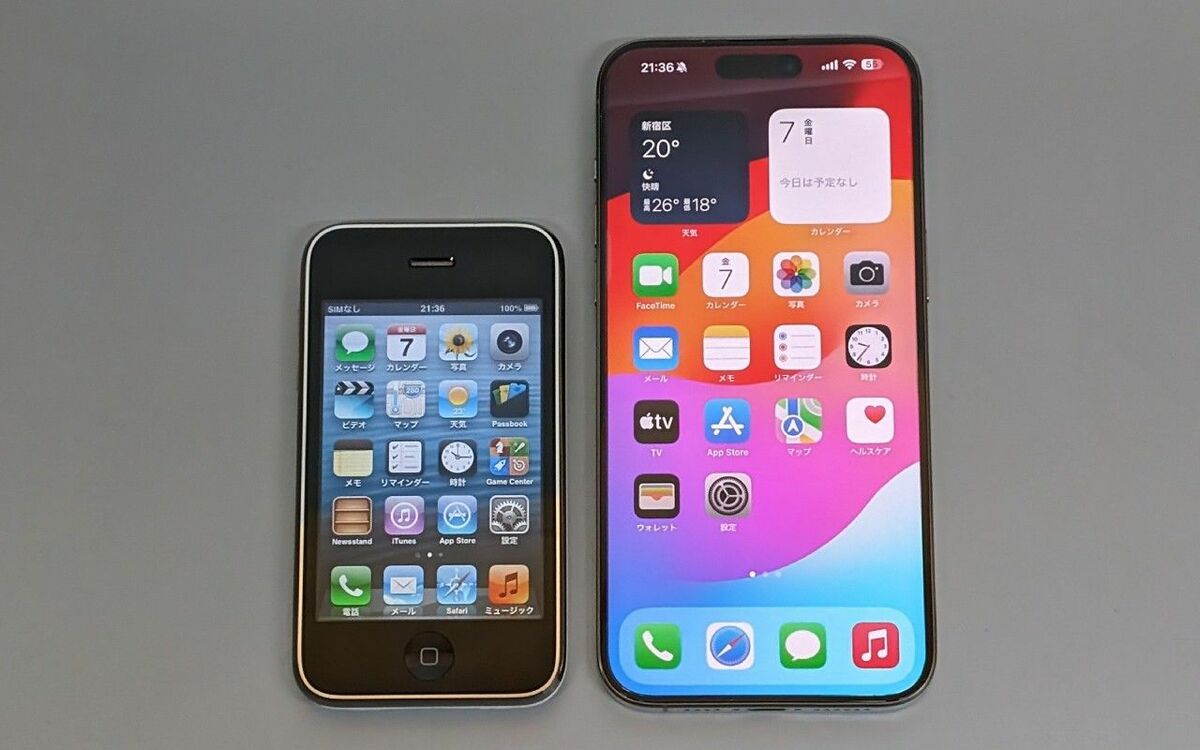 iPhone 3GS 15周年：2009年の名機と最新iPhone 15 Proを比較レビュー