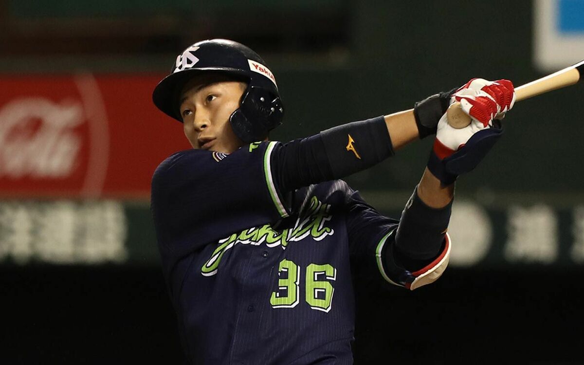 【NPB認定バット】廣岡大志選手(ヤクルト時代) ※割れあり プロ人生の危機を乗り越えろ ヤクルト・廣岡大志が味わった“三つの屈辱