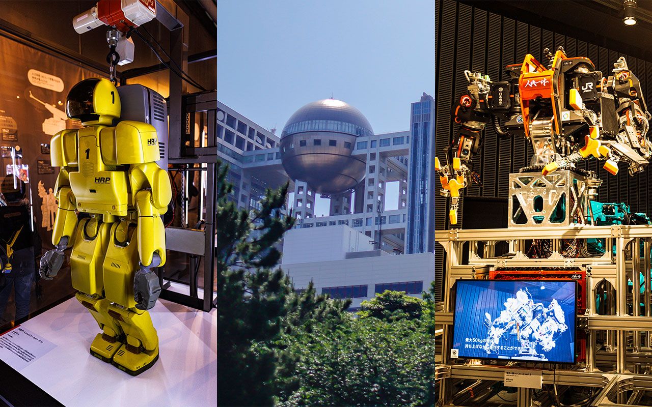フジテレビの駅”「台場」に“ナゾのロボット”がとんでもない数あつまっ