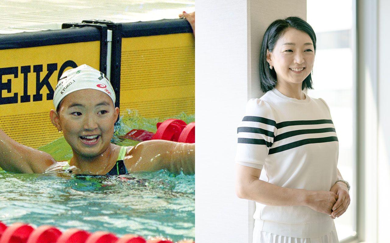 女子水泳選手　股間アップ 