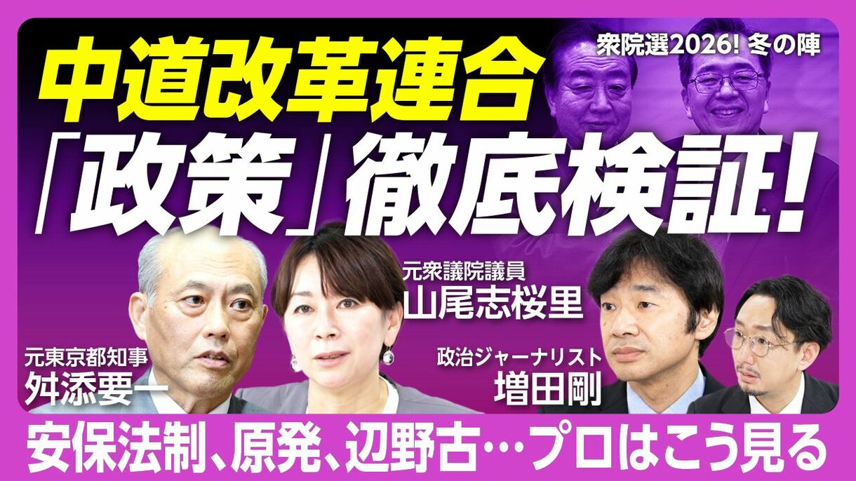 中道改革連合の政策分析　見えてくる「矛盾と妥協」