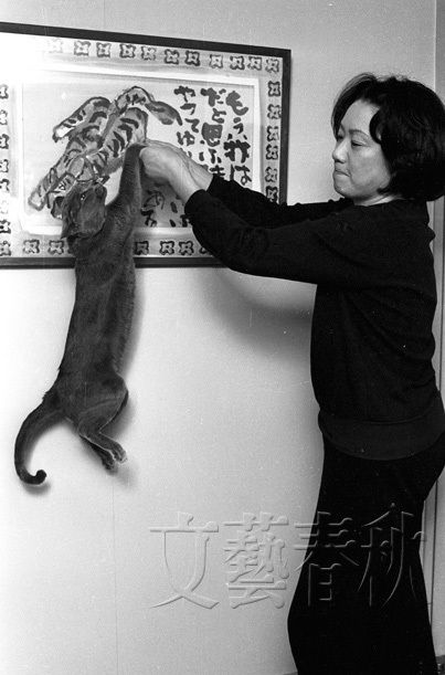 写真 1ページ目 向田邦子と愛猫マミオ 文春オンライン