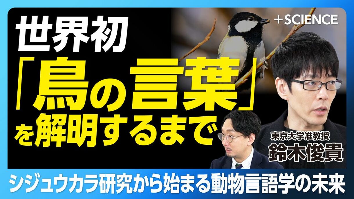 【「鳥にも言葉があった」常識を覆す大発見】