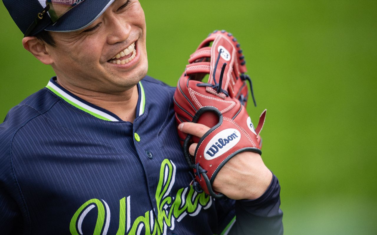 稲葉、古田ヤクルトスワローズ時代サイングローブ