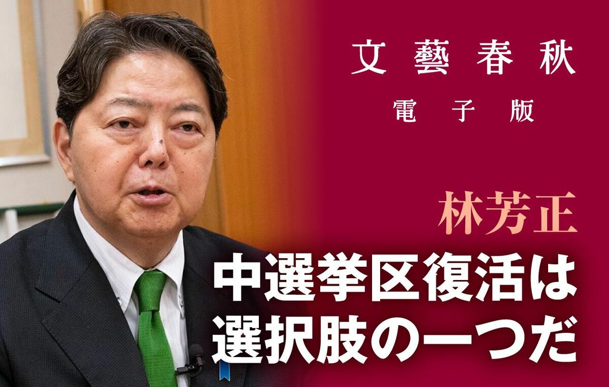 【フル動画】「中選挙区復活は選択肢の一つだ」林芳正・内閣官房長官
